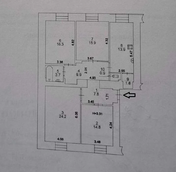 Без %! Продам 4-кімнатну квартиру в Центрі Києва, вул. Хреща