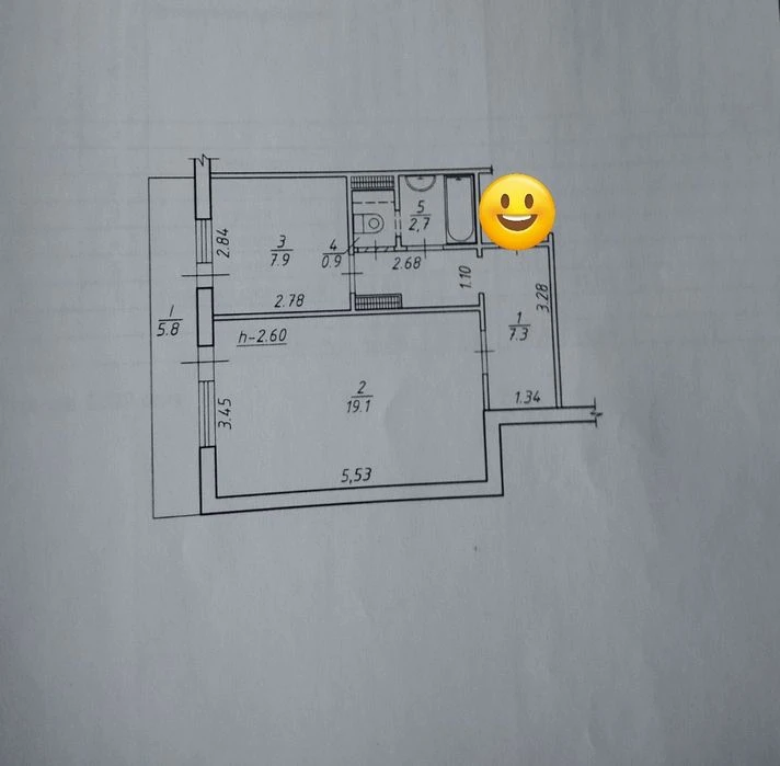 Продаж! ВИДОВА КВАРТИРА 43кв м вул.Г.Крут