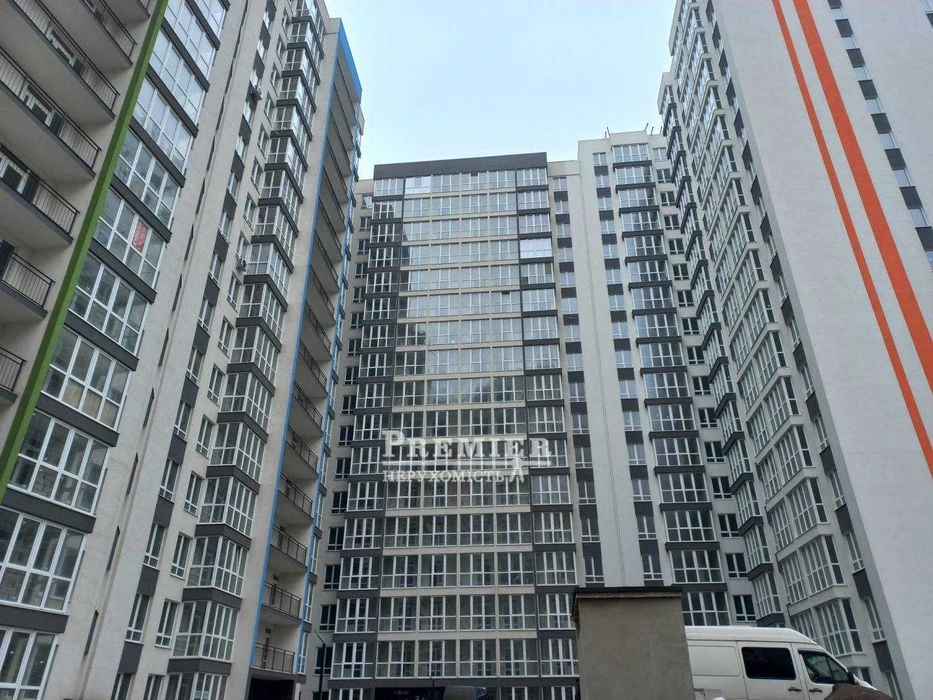 2к квартира 50 м² у ЖК «Акварель» — 10 поверх, панорамний ба