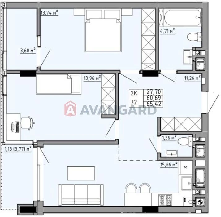 Продаж 2-к квартири в ЖК Family House!