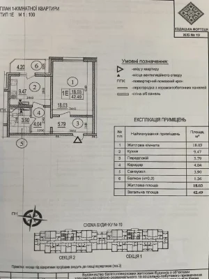 Продаж 1 кім ЖК Патріотика Кодацька Фортеця м. Позняки 10хв.