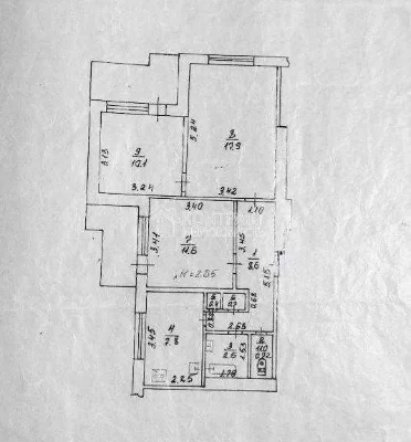 Spacious 3-room apartment for sale / Zalyutino / Kholodnaya Gora / CERTIFIED
