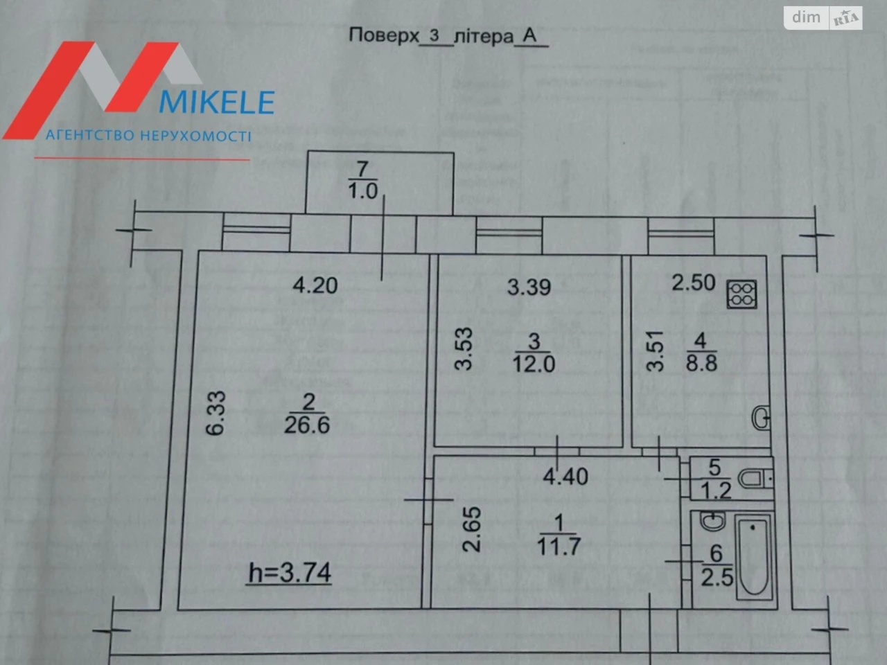 Apartment for sale Podil