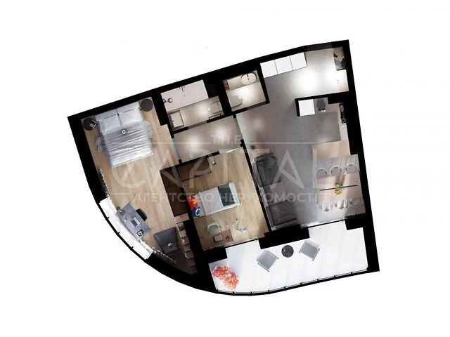 Sale of 2-room apartment 73 sq. m on Mykola Mikhnovsky Blvd. 13A