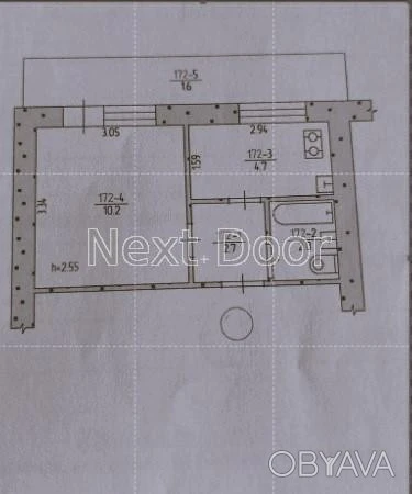 1-room apartment, 22 sq.m.