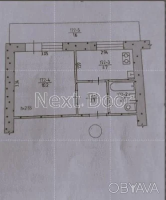 1-room apartment, 22 sq.m.