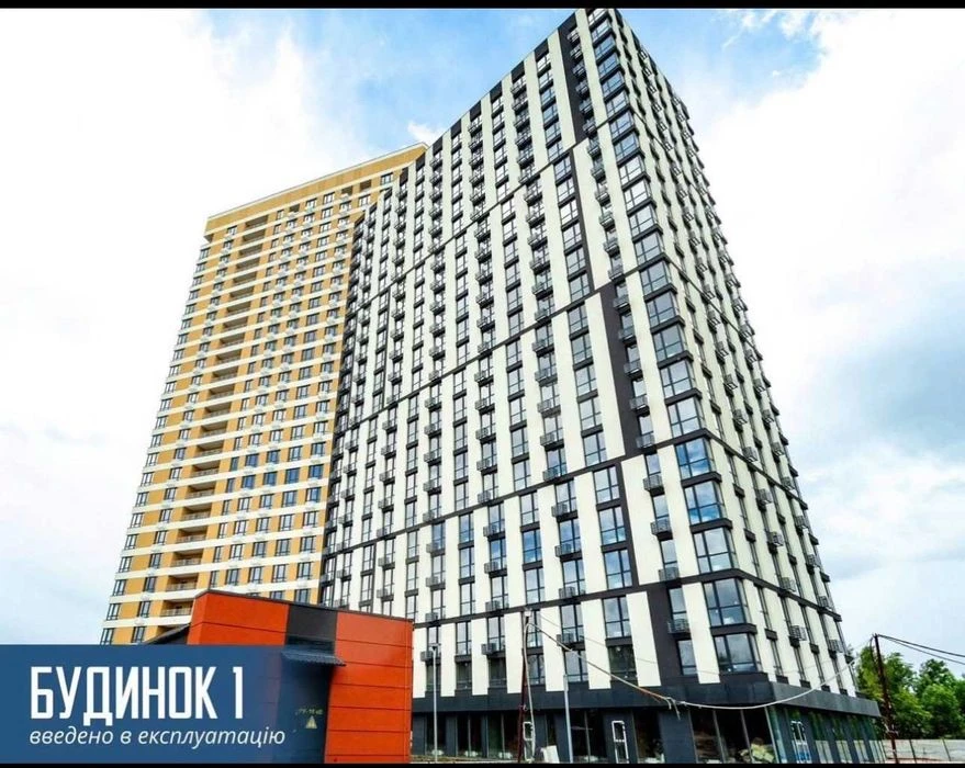 1-кімнатна квартира 45,54 м² у ЖК H2O, вид на озеро