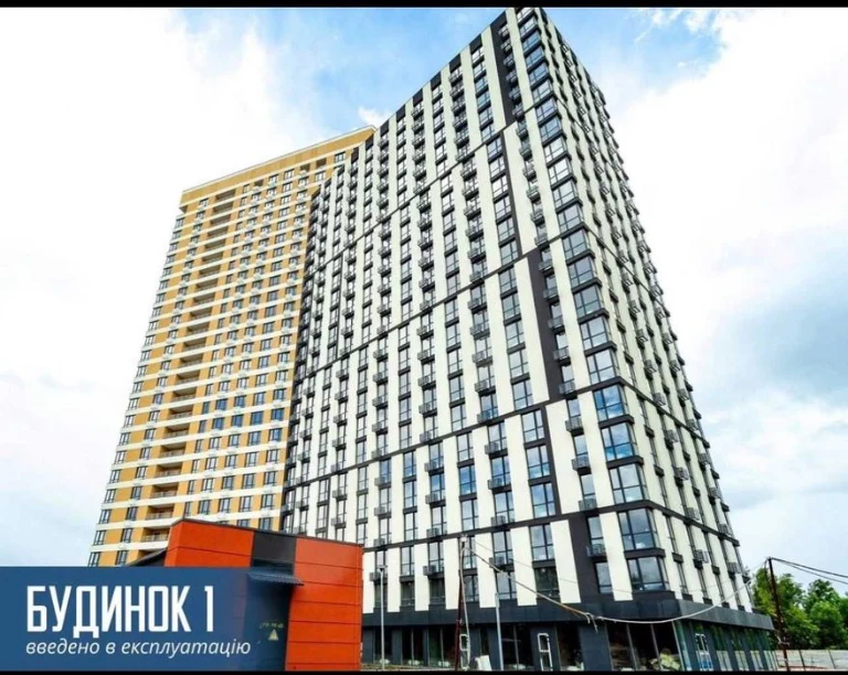 1-кімнатна квартира 45,54 м² у ЖК H2O, вид на озеро