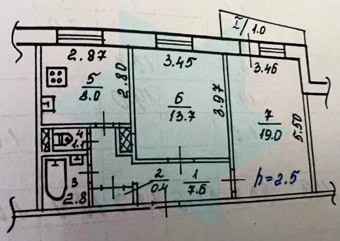 ПЕРЕМОГА-6 | ПРОДАМ 2 кімнатну квартиру | НАБЕРЕЖНА, Зелена