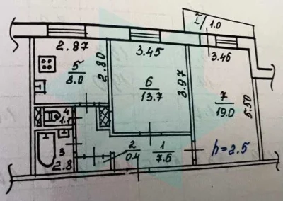 ПЕРЕМОГА-6 | ПРОДАМ 2 кімнатну квартиру | НАБЕРЕЖНА, Зелена