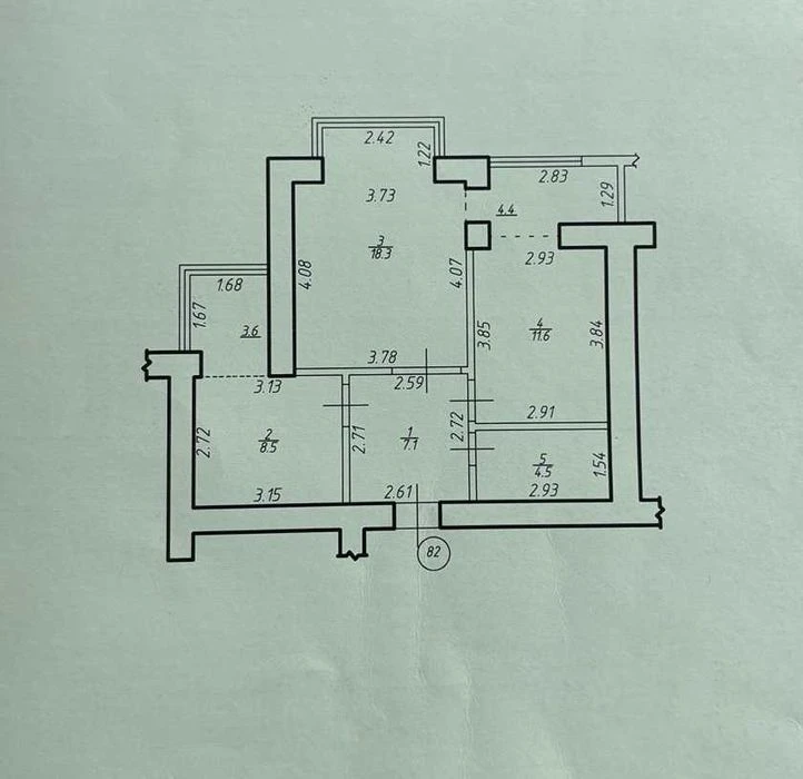 Продається 2 кімнатна квартира, автономне газове опалення, м