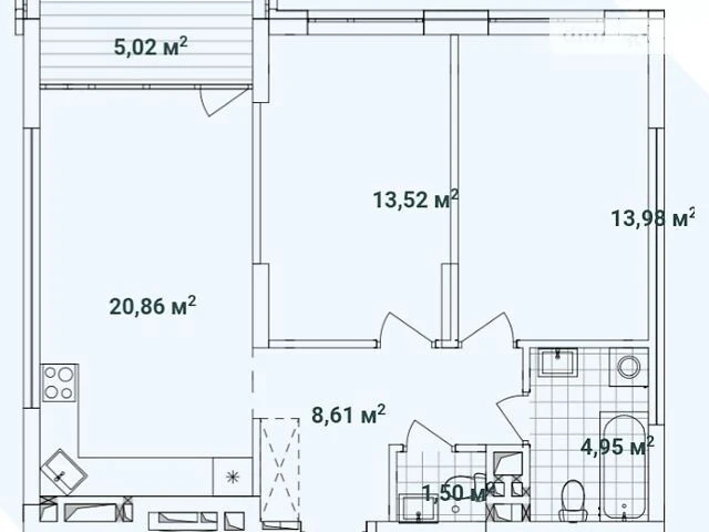 Продаж 2к квартири 68.29 кв. м на вул. Олександра Олеся 10,