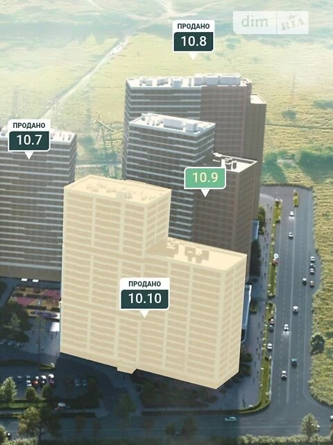 Продаж 2к квартири 68.29 кв. м на вул. Олександра Олеся 10,