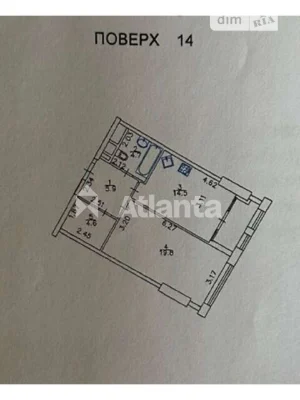 Продаж 1к квартири 52.5 кв. м на просп. Берестейський 111 •