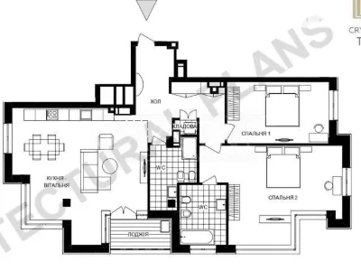 Продаж 3к квартири 123 кв. м на пров. Берестейський 42 • ID