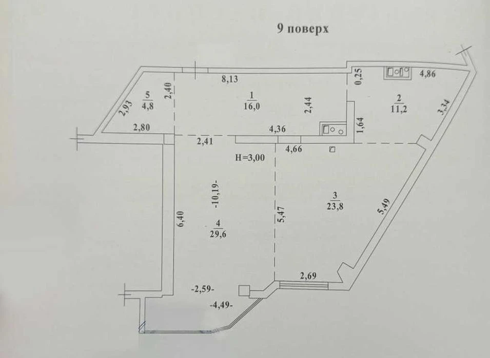 Shev Продаж квартири в стані від забудовника. Можливий прода