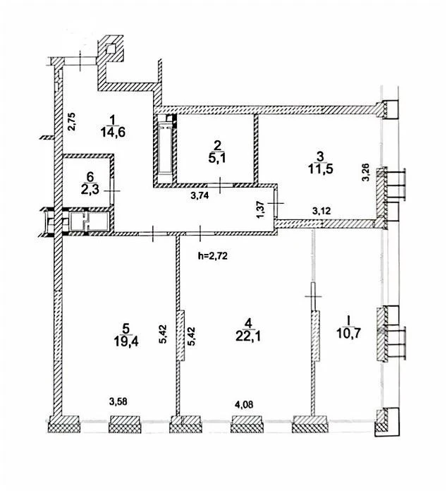 Продаж видової квартири 85,7 м², ЖК Nordica, Печерськ, без к