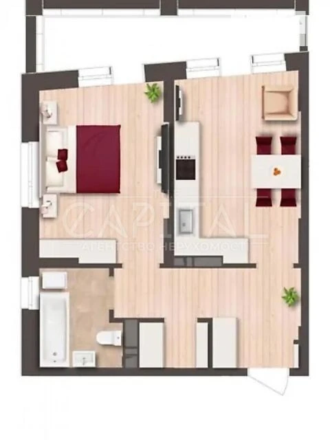 Продаж 1к квартири 43 кв. м на вул. Наддніпрянське шосе • ID