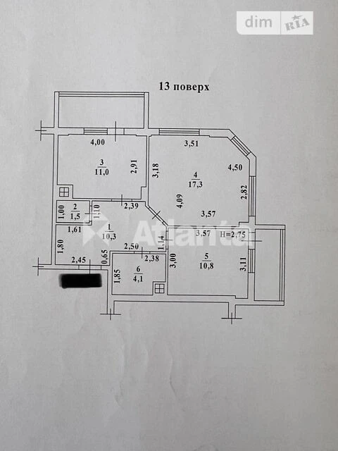 Продаж 2к квартири 64 кв. м на мас. Радужний 20 • ID 3480037