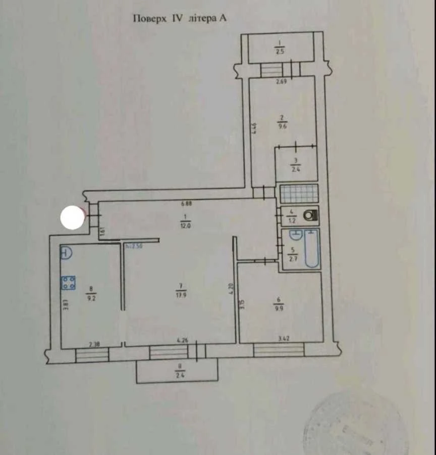 Продажа 3-комнатной квартиры 70 м², Юрия Литвинского ул., 84
