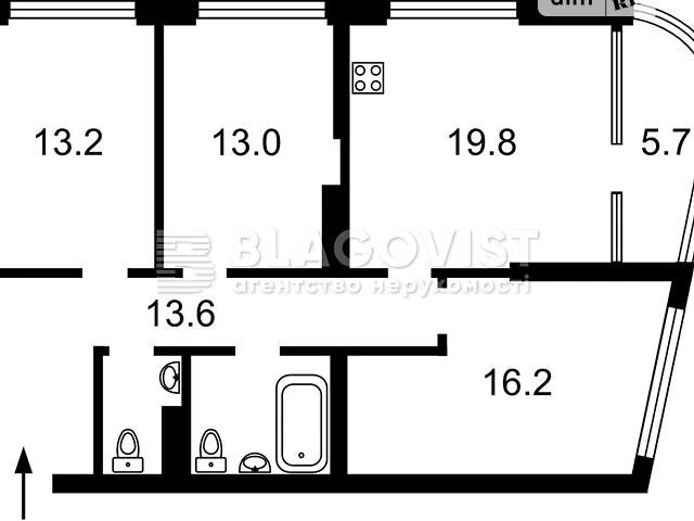 Продаж 3к квартири 90 кв. м на вул. Причальна 12 • ID 348285