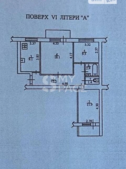Продаж 3к квартири 67.3 кв. м на шосе Харківське 21/6 • ID 3