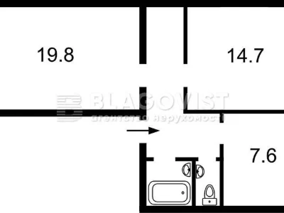 Продаж 2к квартири 58 кв. м на вул. Зоологічна 4 • ID 348265