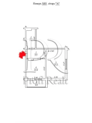 Продаж 1к квартири 44.2 кв. м на вул. Градинська 20 • ID 348