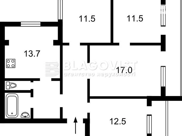 Продаж 4к квартири 95 кв. м на вул. Миропільська 37 • ID 348