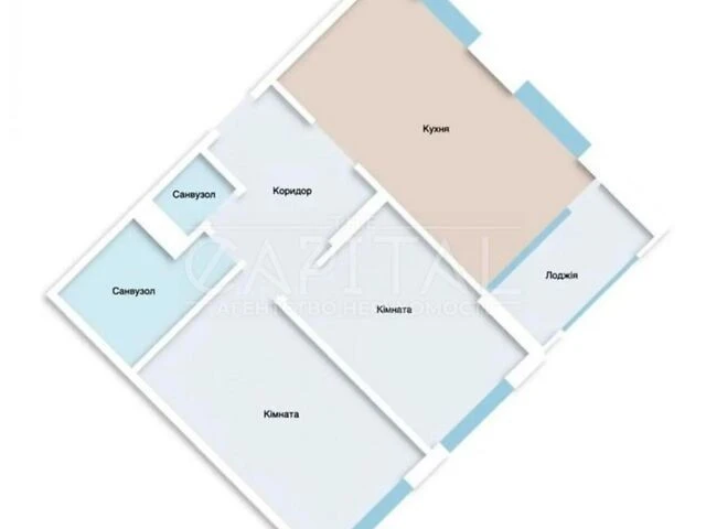 Продаж 2к квартири 62 кв. м на вул. Дніпровська наб. 16Д • I