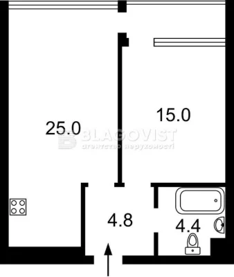 Hoffmann House продаж Золотоустівська 34, 1 кім, 52кв.м, 130