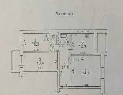 Продам 3-х комнатную квартиру в газовом кирпичном доме. Идеа