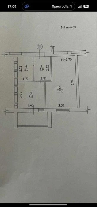 Продаж 1 кімнатної  квартири   ЖК " Птичка", Академіка Бараб