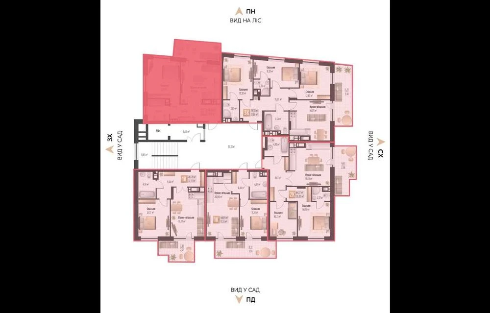 Продаж 1-кімнатної квартири в ЖК Soul Park, вул. Орлика.