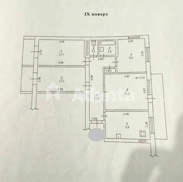 3-ком. квартира в кирпичном доме на Академической/Парк Побед