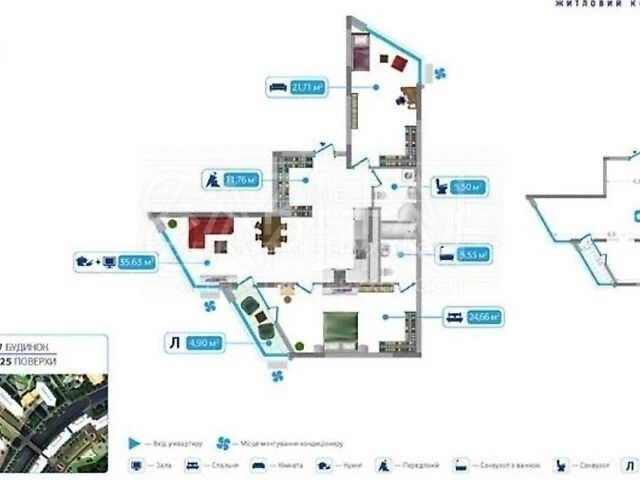 Продажа 3к квартиры 110 кв. м по просп. Николая Бажана 7 • ID