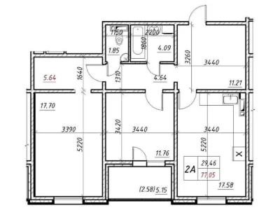 Поверх 16‼️2к квартира 77м² ЖК Навігатор-2, З РЕМОНТОМ !!