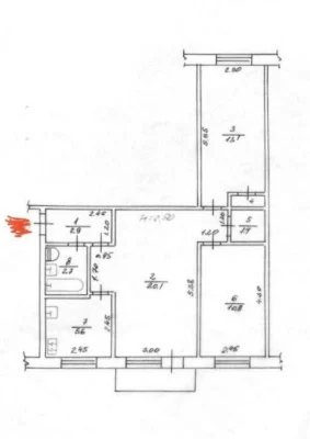 Продам  квартиру 59 кв. метров  с капитальным ремонтом на Но