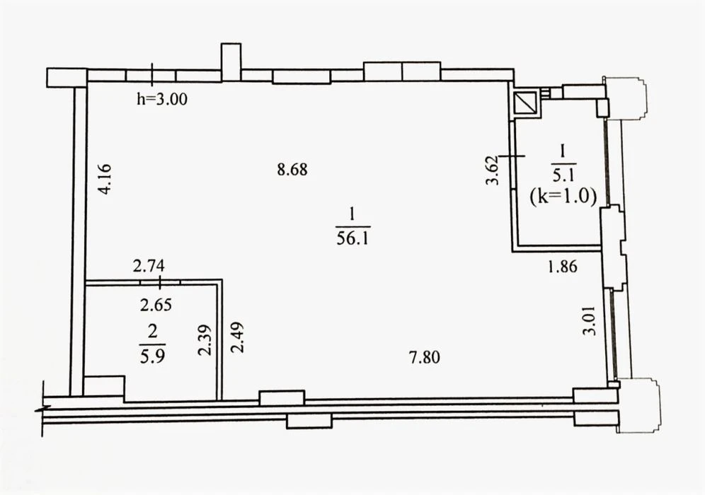 Продам 2-3К квартиру. Видовая, автономн.газ. Центр/ Новостро