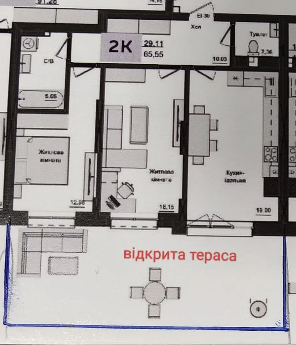Продам 2к новобудову по  вулиці  Рівненська.