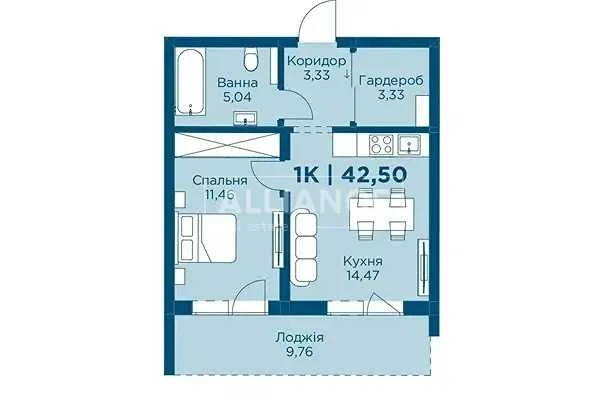 Продам 1к квартиру в ЖК БІзнес клас HydroPark DeLuxe