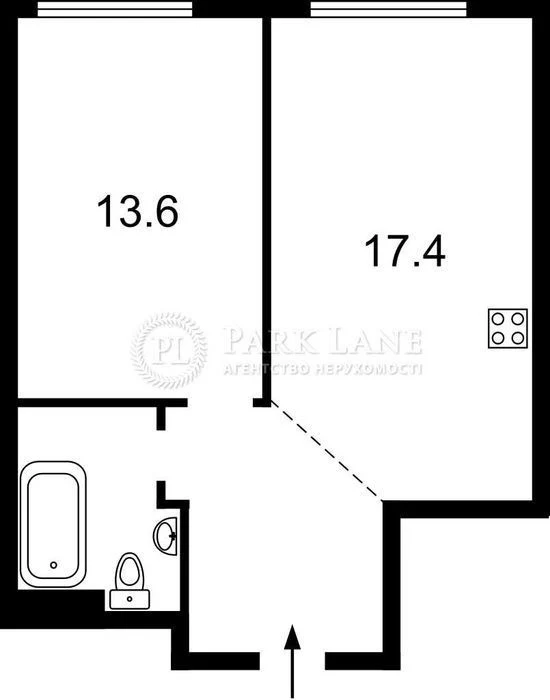 For sale 1 room view of the lake Grigorenka Petra avenue 46 H2O residential complex