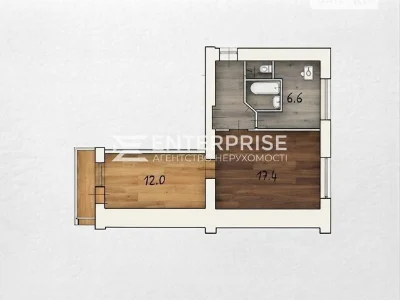 Продаж 2к квартири 44 кв. м на вул. Ентузіастів 7 • ID 34833