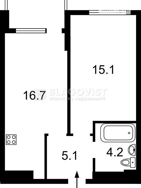 Продаж 1к квартири 46 кв. м на вул. Олександра Олеся 13 • ID