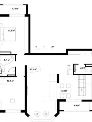 Продаж 2к квартири 110 кв. м на вул. Бориса Гмирі 6 • ID 348