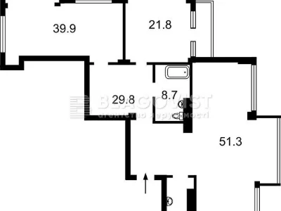 Продаж 3к квартири 160 кв. м на вул. Андрія Верхогляда 5 • I