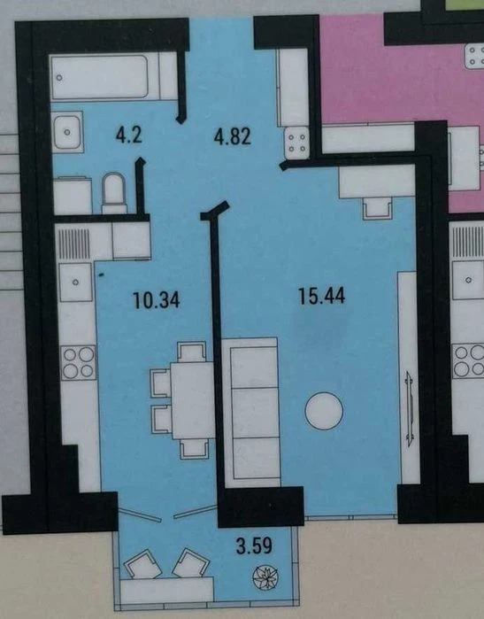 1-кімнатна у ЖК МЖК «Сім’я» | Чайка | Новобудова