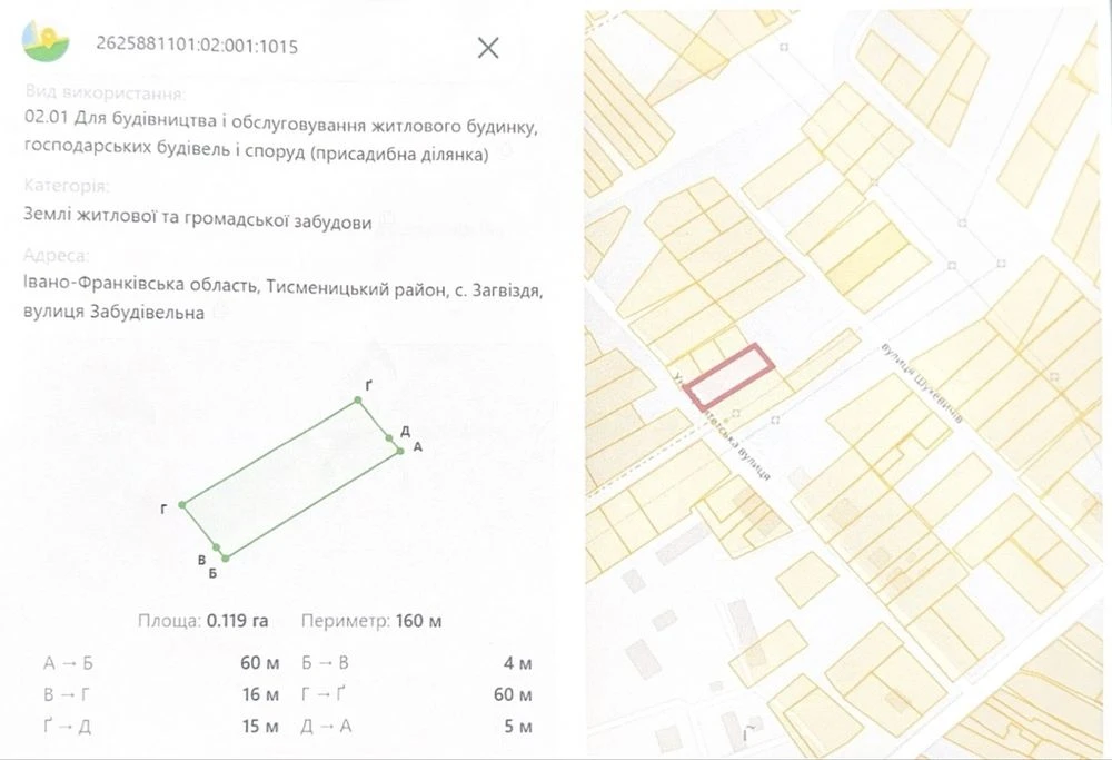 Продаж земельної ділянки Івано-Франківськ вул. Університетсь
