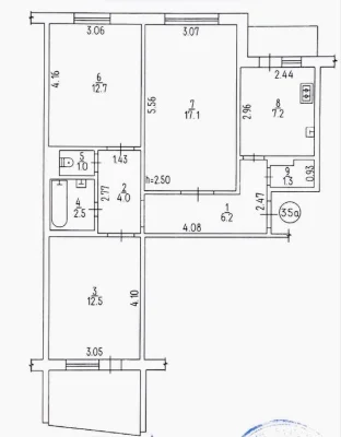 Продам 3кім.кв. в р-н Хімселища