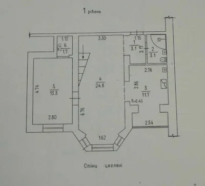 Дворівнева 5-кімнатна квартира 161,5 м² у Черкасах